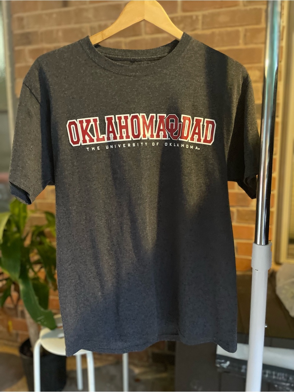 Champion Charcoal 'Oklahoma Dad' Tee Medium #175